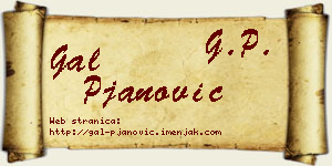 Gal Pjanović vizit kartica